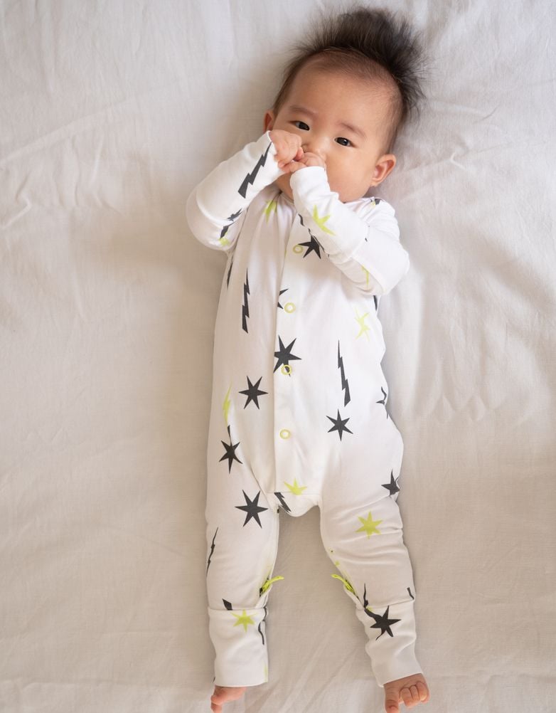 Easy Zip Organic Cotton Sleepsuit – Stars | Baby Seraphine Baby Clothes