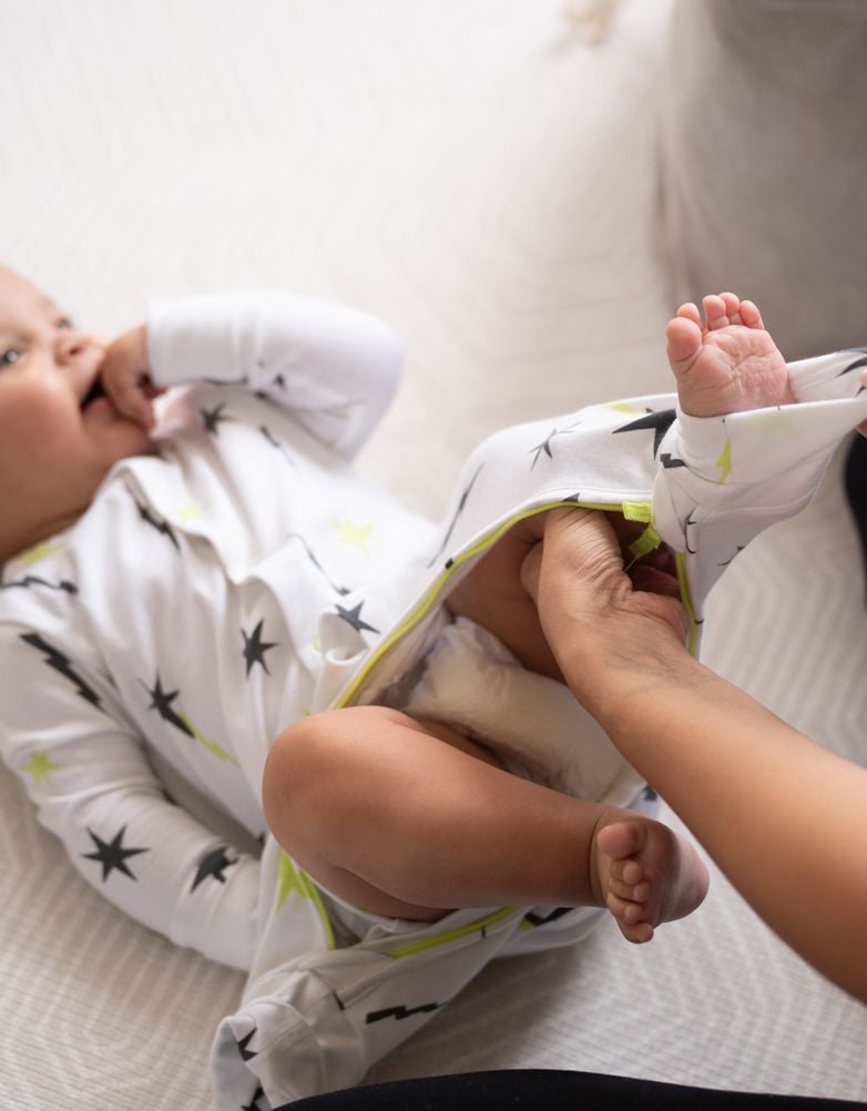 Easy Zip Organic Cotton Sleepsuit – Stars | Baby Seraphine Baby Clothes