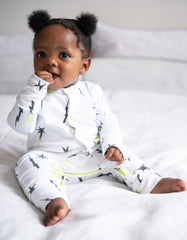 Easy Zip Organic Cotton Sleepsuit – Stars | Baby Seraphine Baby Clothes
