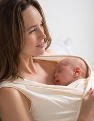 Ecru Cotton Skin To Skin Top | Women Seraphine Essentials