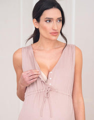 Full Length Jersey Pajama Maternity-To-Nursing Set | Women Seraphine Kits &amp; Sets