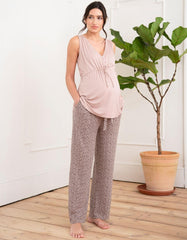 Full Length Jersey Pajama Maternity-To-Nursing Set | Women Seraphine Kits &amp; Sets
