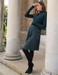 Green Polka Dot 2 In 1 Maternity &amp; Nursing Dress | Women Seraphine Dresses