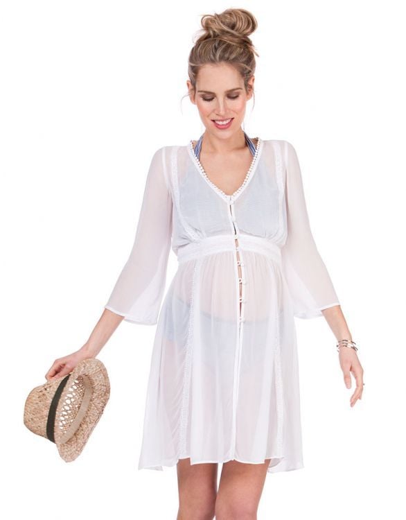 Ivory Maternity Kaftan | Women Seraphine Beach &amp; Swimwear