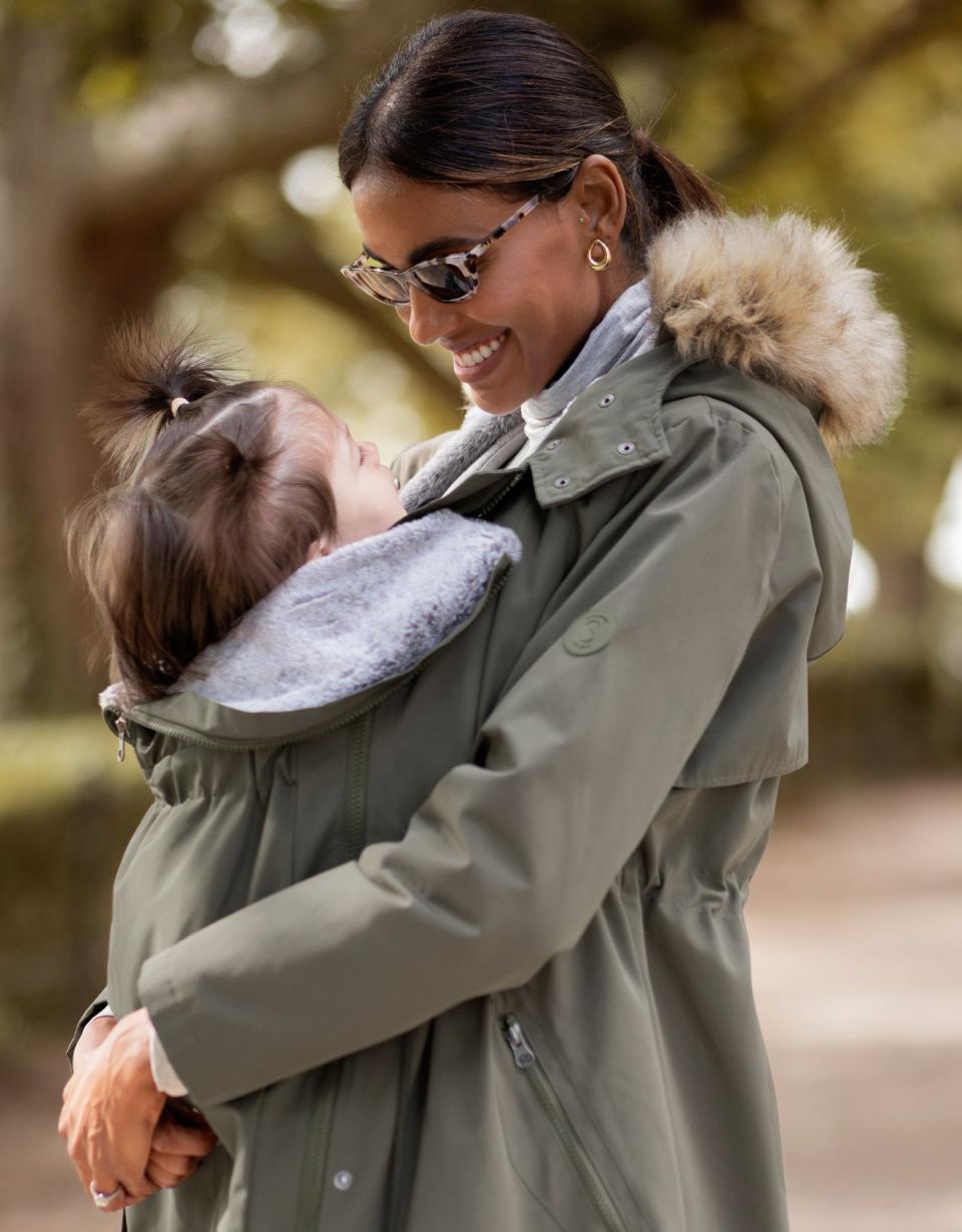 Khaki 3 In 1 Winter Maternity Parka | Women Seraphine Coats &amp; Jackets