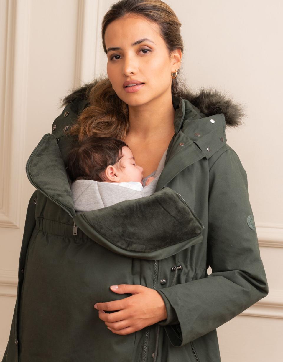 Khaki Sub-Zero 3 In 1 Maternity Parka | Women Seraphine Coats &amp; Jackets