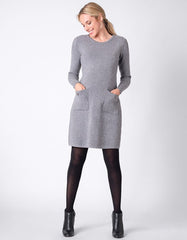 Knitted Maternity &amp; Nursing Dress With Pockets | Women Seraphine Jumpers &amp; Knitwear