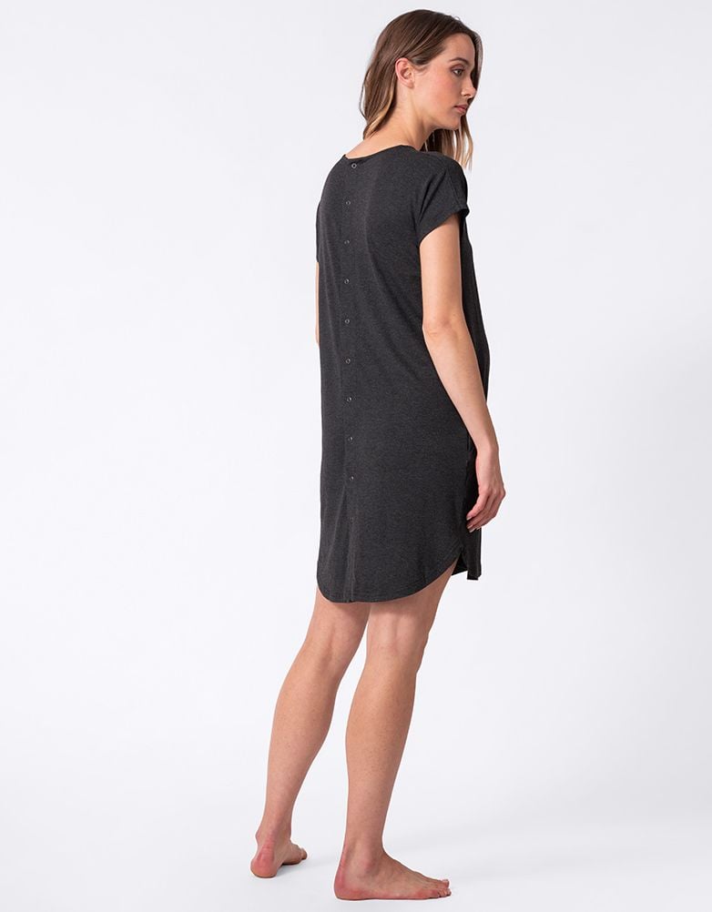 Maternity Hospital Bag Labor Gown In Organic Cotton US | Women Seraphine Essentials