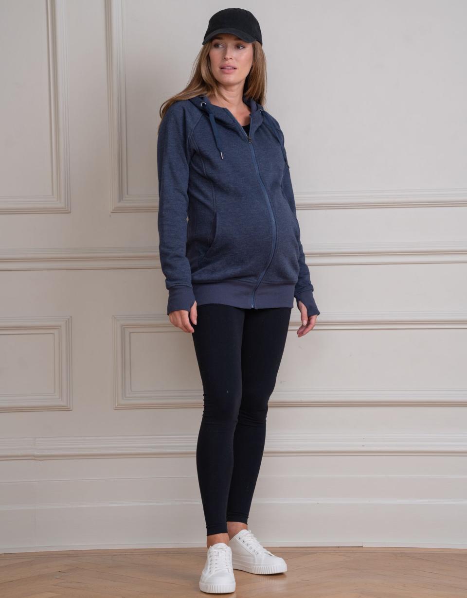 Navy Blue 3 In 1 Maternity Hoodie | Women Seraphine Coats &amp; Jackets
