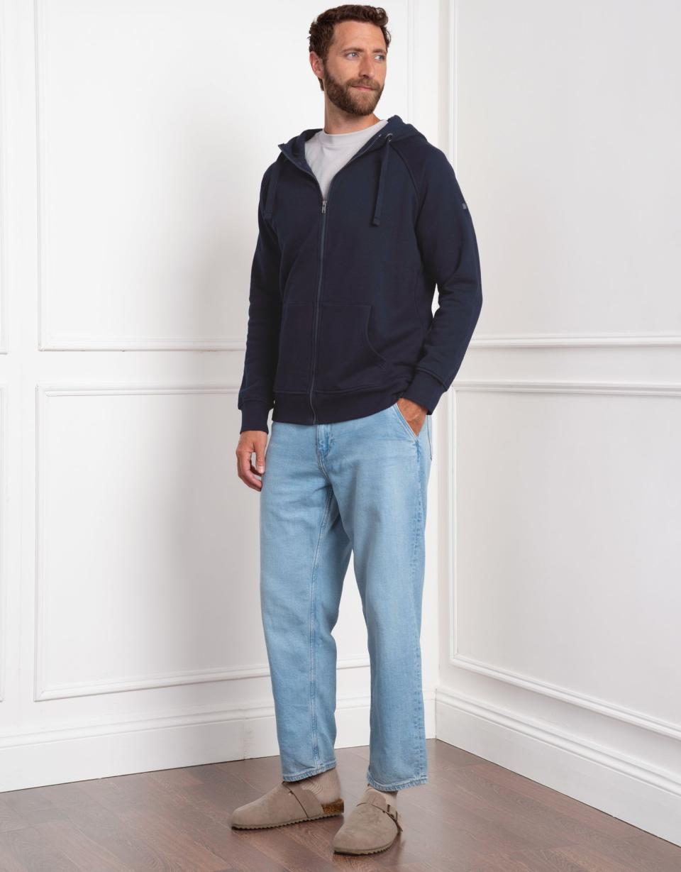 Navy Blue Men&#039;s Babywearing Hoodie | Women Seraphine Coats &amp; Jackets