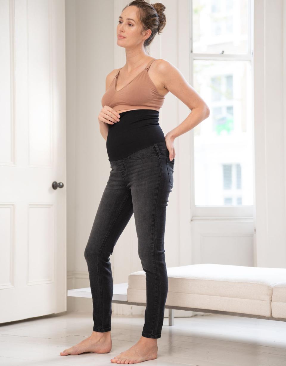 Organic Black Post Maternity Shaping Jeans | Women Seraphine Jeans