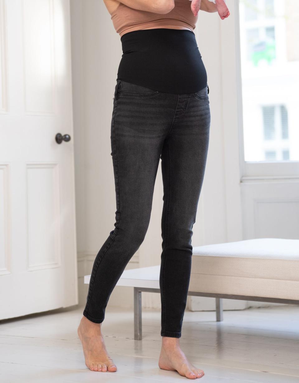 Organic Black Post Maternity Shaping Jeans | Women Seraphine Jeans