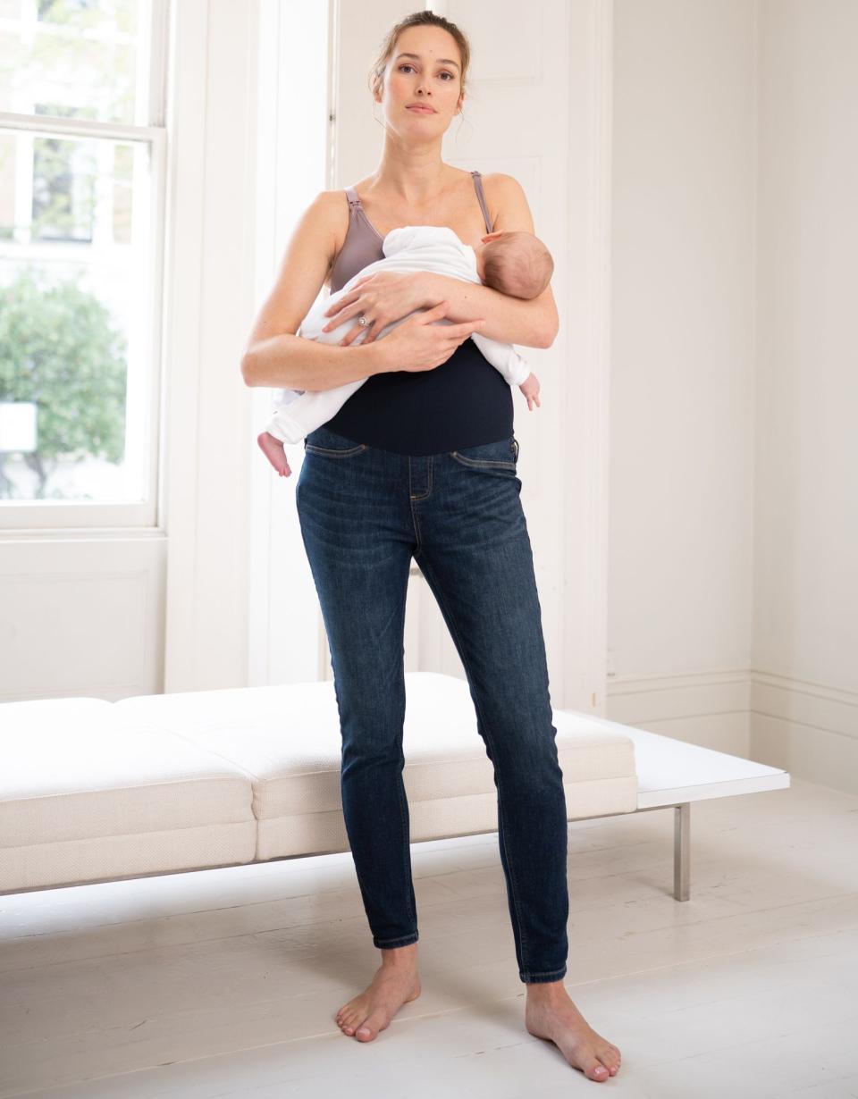 Organic Indigo Post Maternity Shaping Jeans | Women Seraphine Jeans