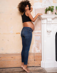 Organic Indigo Under Bump Skinny Maternity Jeans | Women Seraphine Jeans