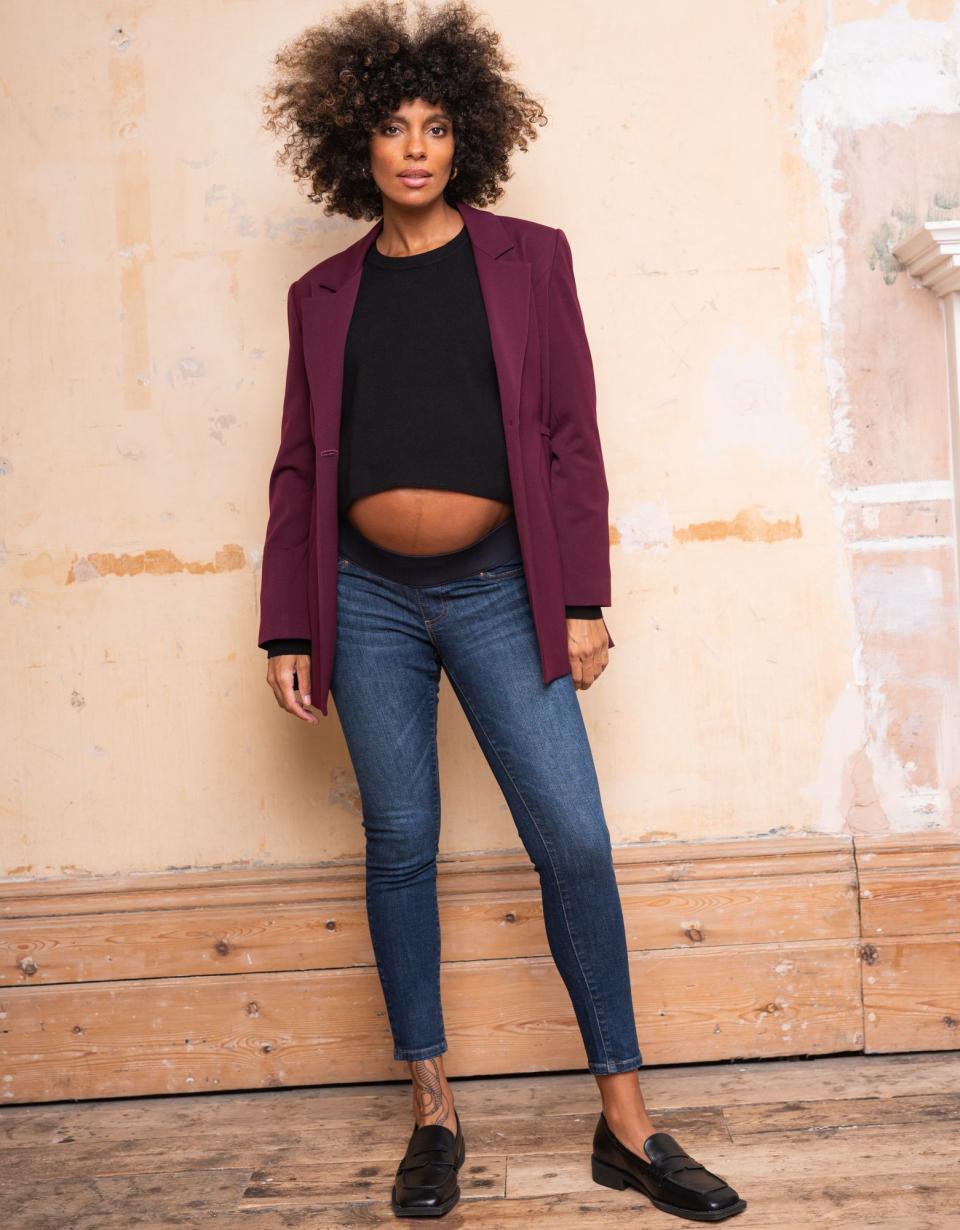 Organic Indigo Under Bump Skinny Maternity Jeans | Women Seraphine Jeans