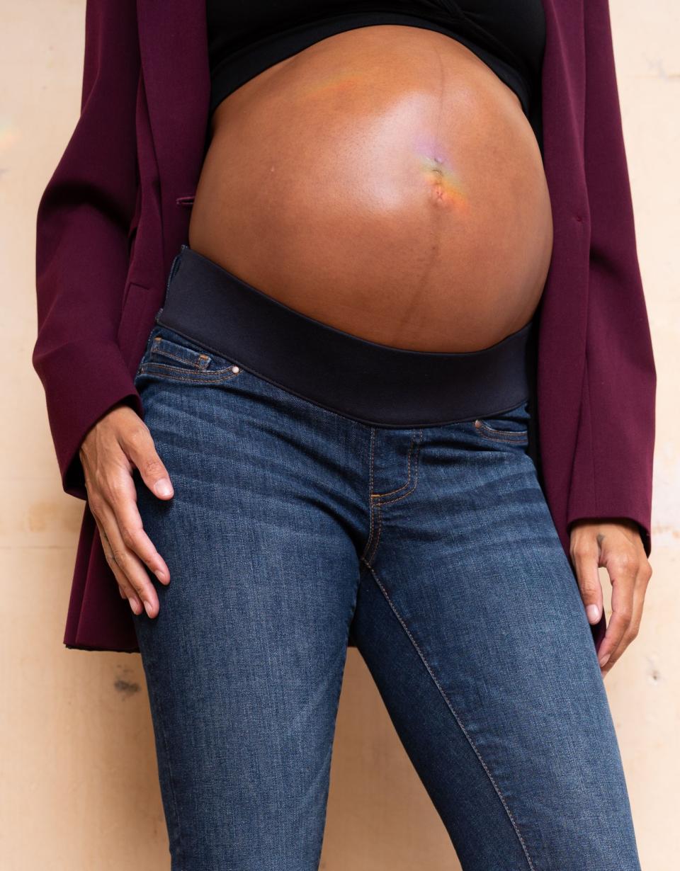 Organic Indigo Under Bump Skinny Maternity Jeans | Women Seraphine Jeans