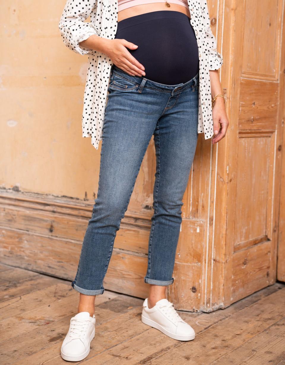 Organic Slim Boyfriend Fit Maternity Jeans | Women Seraphine Jeans