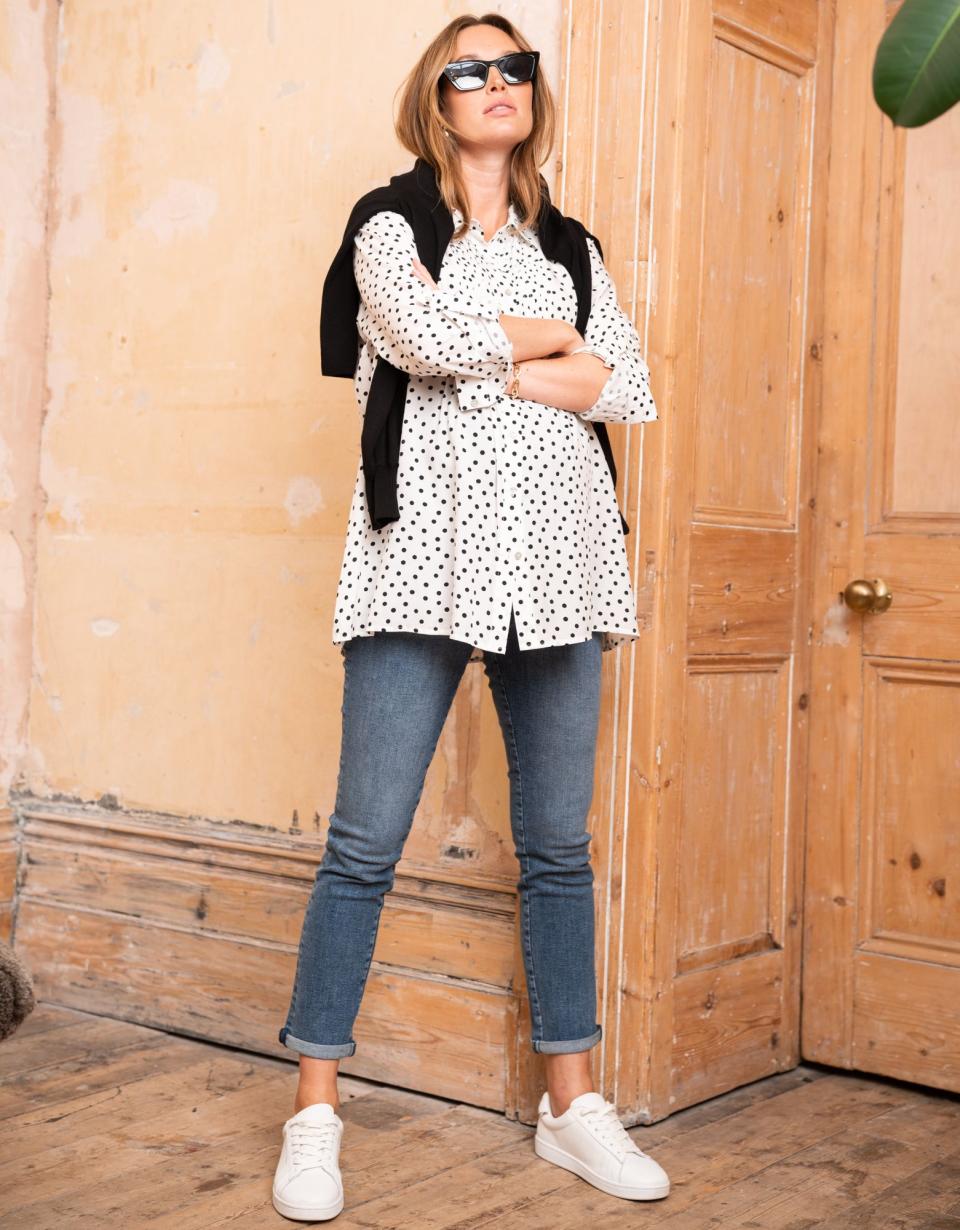 Organic Slim Boyfriend Fit Maternity Jeans | Women Seraphine Jeans