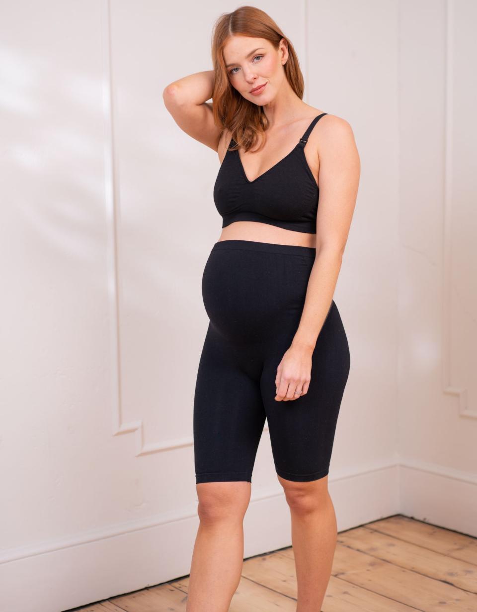 Over Bump Cycling Short Maternity Leggings | Women Seraphine Shorts