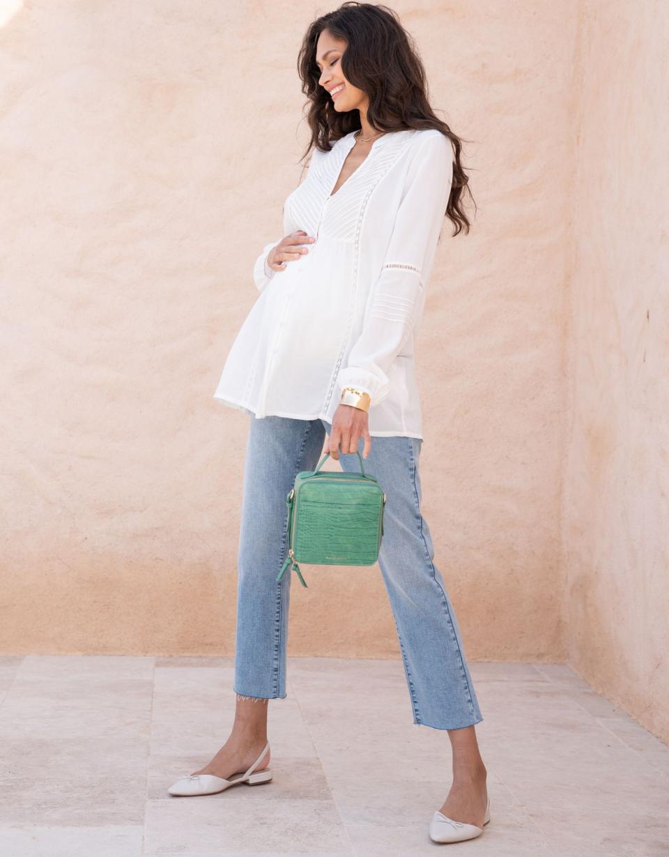 Over Bump Frayed Hem Maternity Jeans | Women Seraphine Jeans