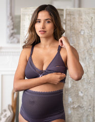 Purple Lace Maternity &amp; Nursing Bra |Seraphine | Women Seraphine Nursing Bras &amp; Lingerie