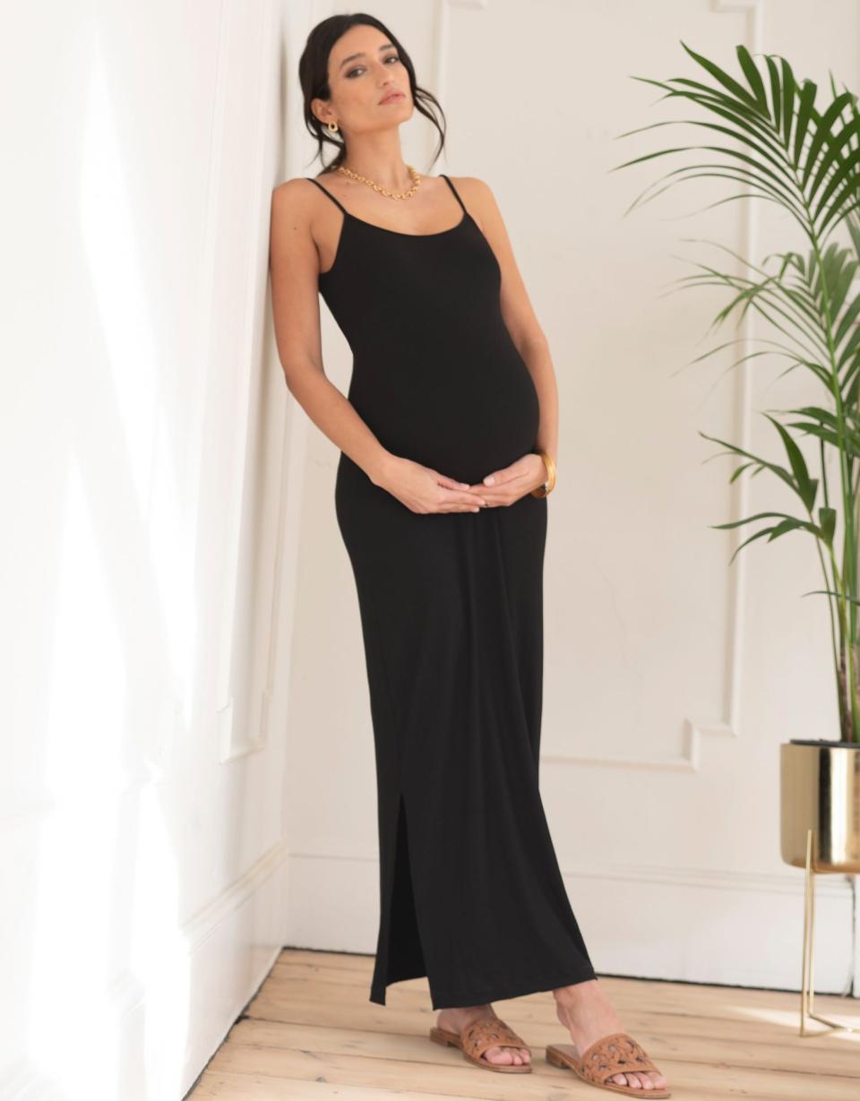 Ribbed Jersey Cami Maxi Maternity Dress | Women Seraphine Dresses