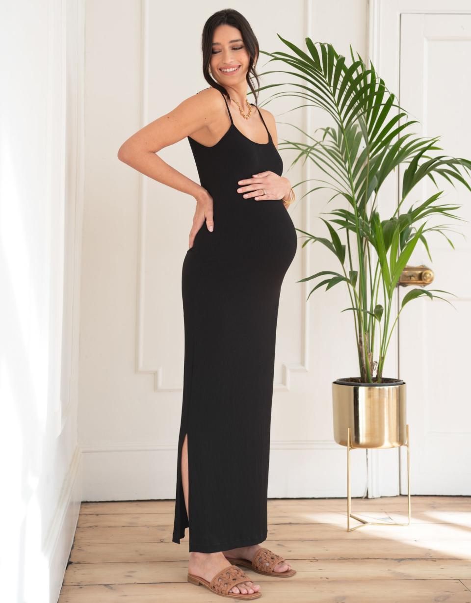 Ribbed Jersey Cami Maxi Maternity Dress | Women Seraphine Dresses