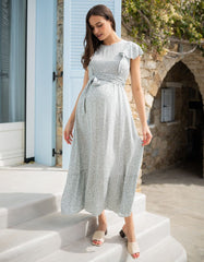 Sage Maternity &amp; Nursing Midi Dress | Women Seraphine Dresses