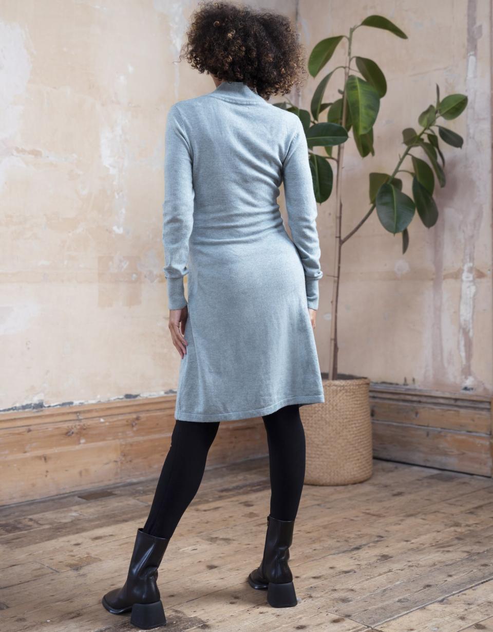 Sage Wool Blend Maternity &amp; Nursing Sweater Dress | Women Seraphine Jumpers &amp; Knitwear