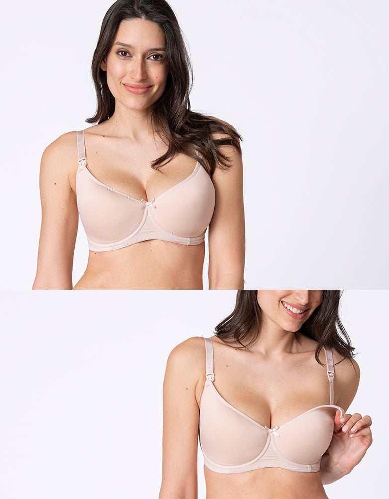 Seraphine Nude T-Shirt Maternity &amp; Nursing Bra | Women Seraphine Nursing Bras &amp; Lingerie
