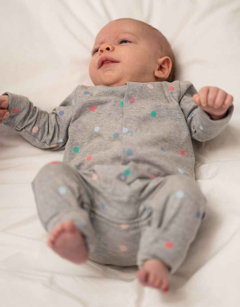 Spot Print Mama &amp; Mini Maternity To Nursing Nightdress Set – Grey | Baby Seraphine Baby Clothes