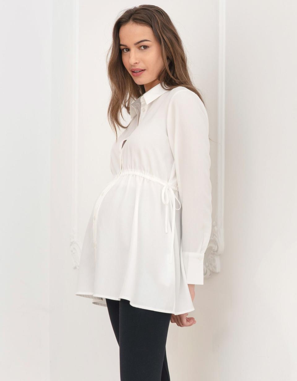 Tailored Maternity Shirt | Women Seraphine Tops