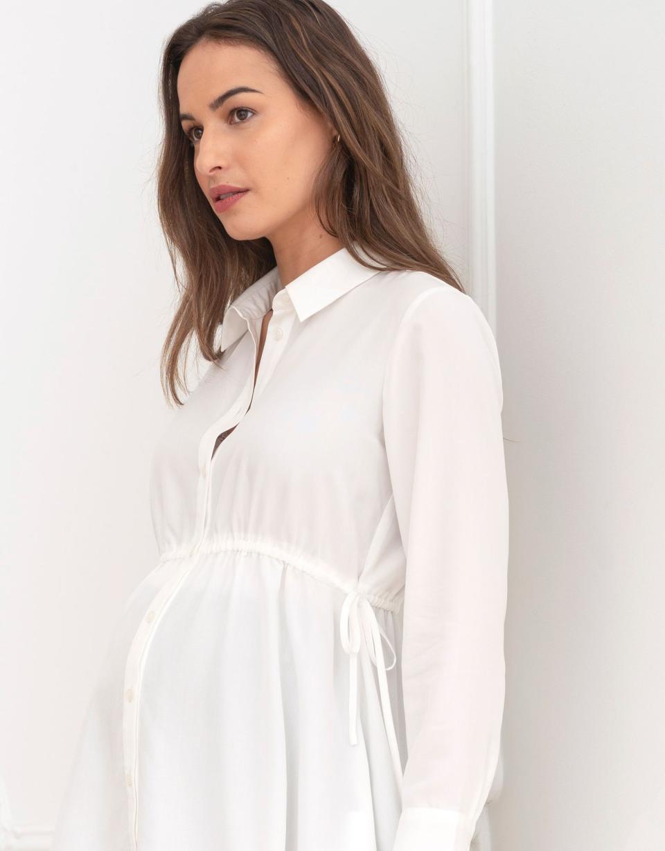 Tailored Maternity Shirt | Women Seraphine Tops