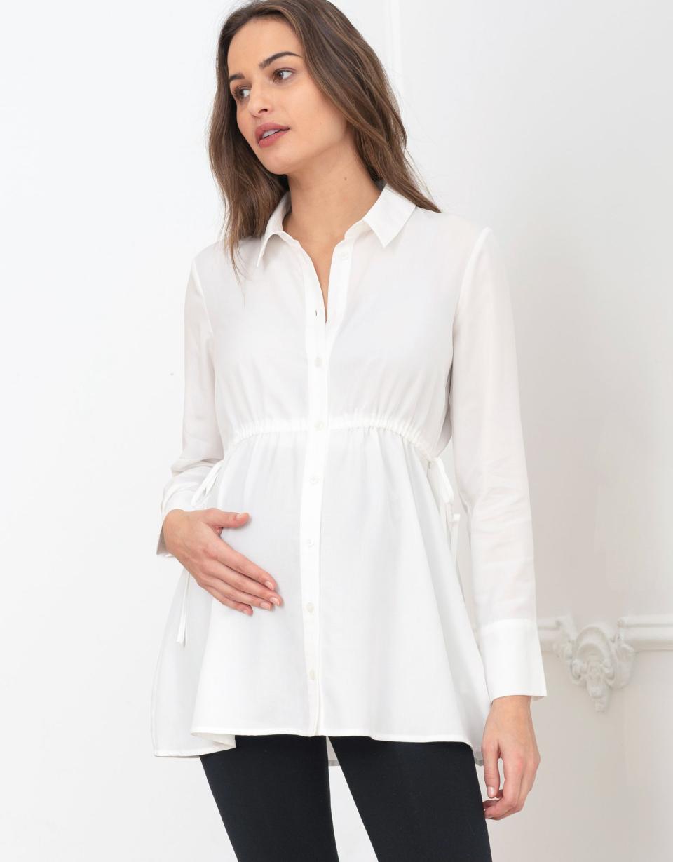 Tailored Maternity Shirt | Women Seraphine Tops