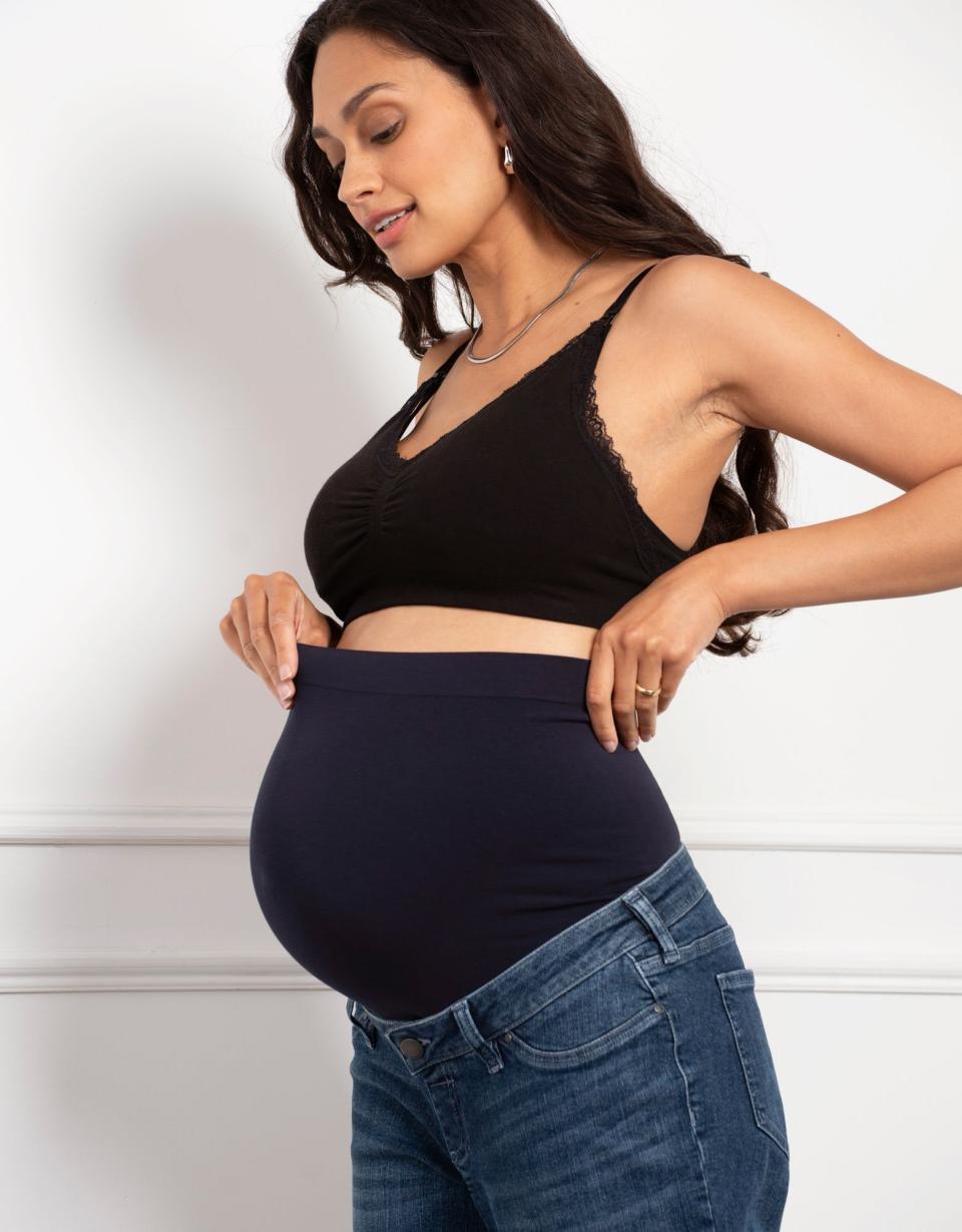 Tapered Frayed Hem Maternity Jeans | Women Seraphine Jeans