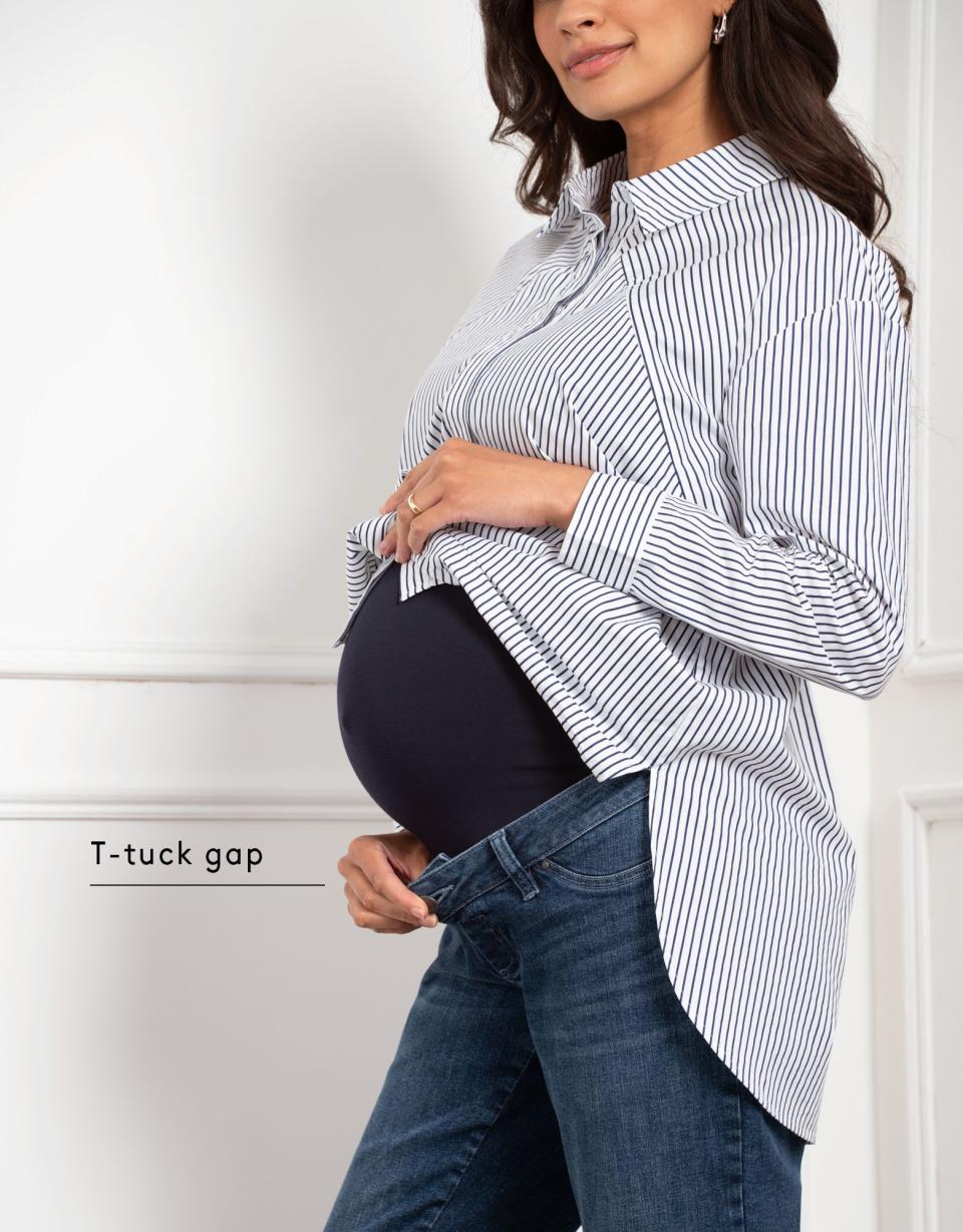 Tapered Frayed Hem Maternity Jeans | Women Seraphine Jeans