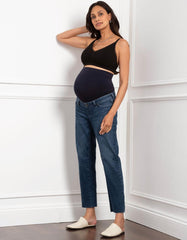 Tapered Frayed Hem Maternity Jeans | Women Seraphine Jeans