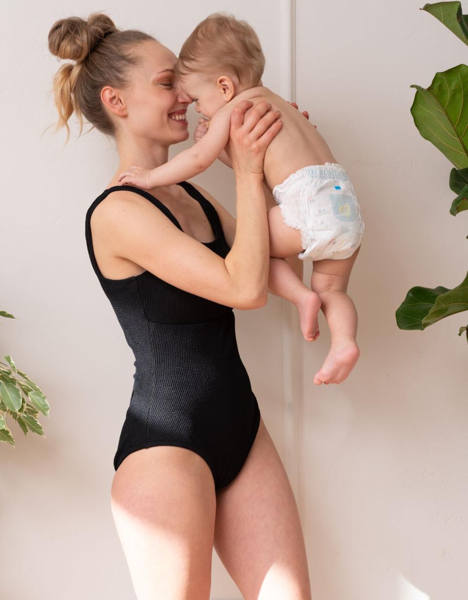 Textured Post-Maternity Compression Swimsuit | Women Seraphine Beach &amp; Swimwear