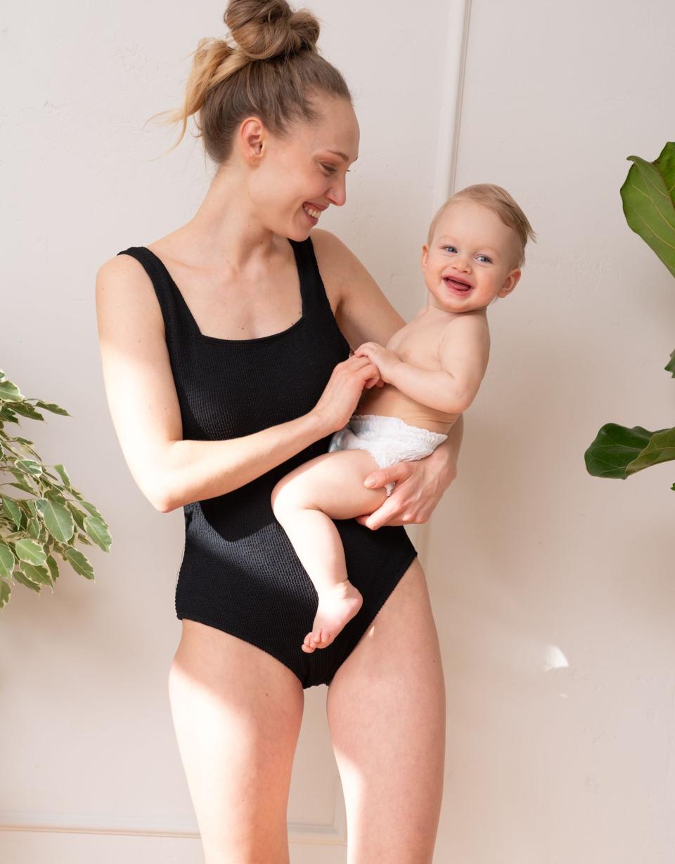Textured Post-Maternity Compression Swimsuit | Women Seraphine Beach &amp; Swimwear