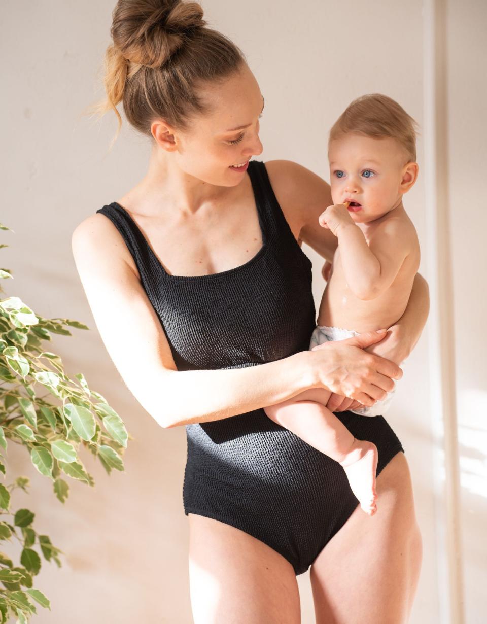 Textured Post-Maternity Compression Swimsuit | Women Seraphine Beach &amp; Swimwear