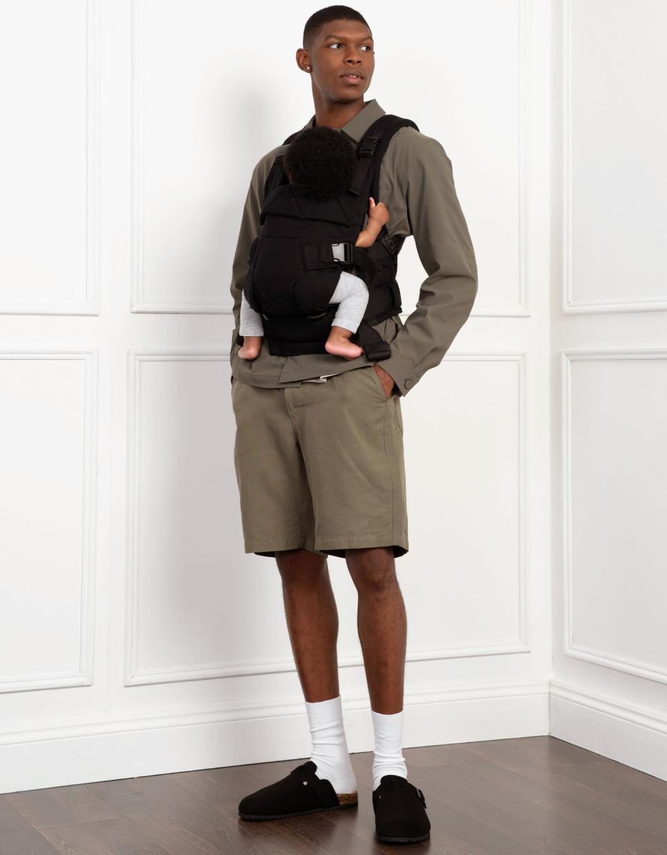 The CARIPOD™ Baby Carrier - Black Cotton Canvas | Baby Seraphine CARIPOD™