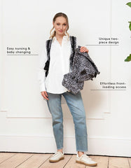 The CARIPOD™ Baby Carrier - Canvas Animal Print | Baby Seraphine CARIPOD™