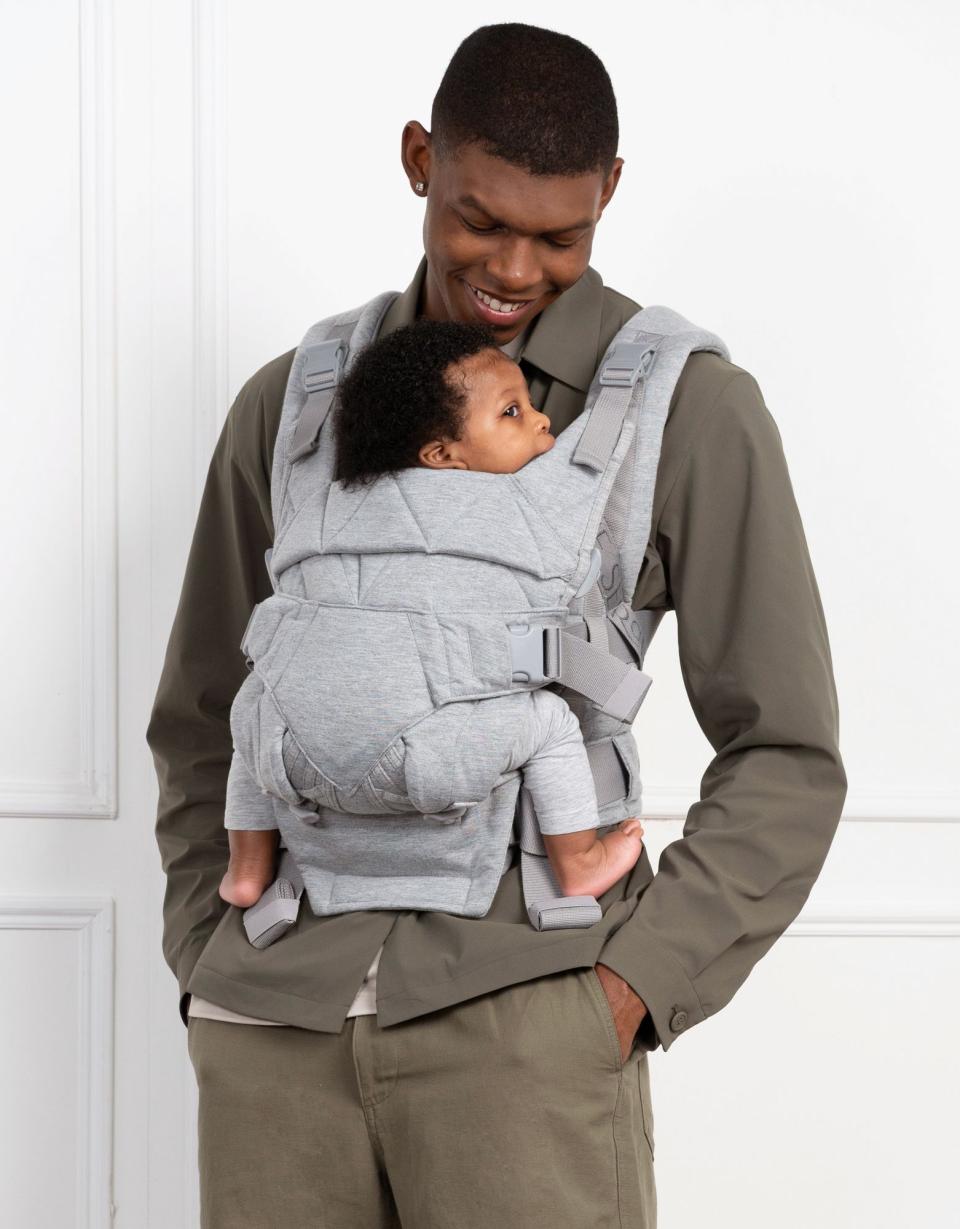 The CARIPOD™ Baby Carrier – Grey Marl Jersey | Baby Seraphine CARIPOD™