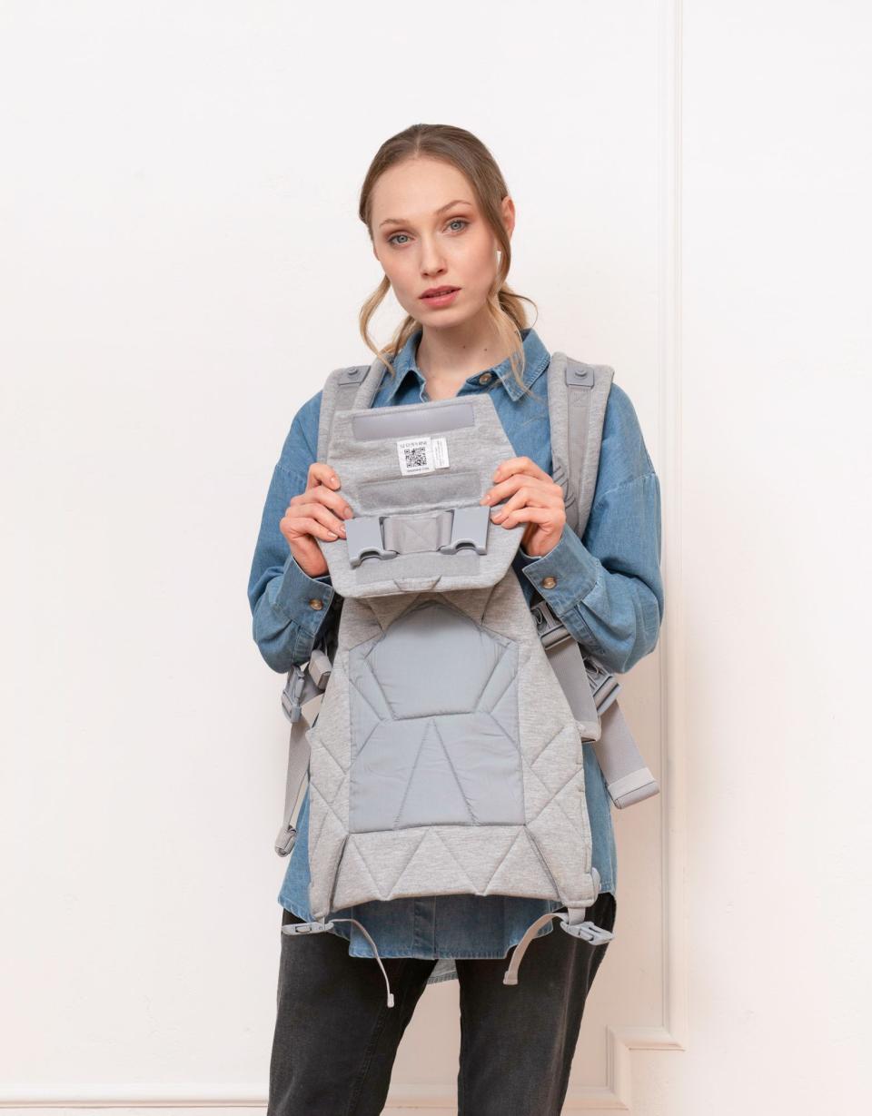 The CARIPOD™ Baby Carrier – Grey Marl Jersey | Baby Seraphine CARIPOD™