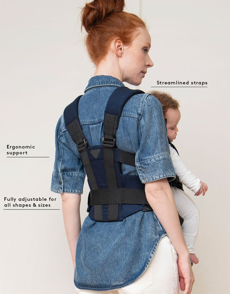 The CARIPOD™ Baby Carrier - Navy Cotton Canvas | Baby Seraphine CARIPOD™