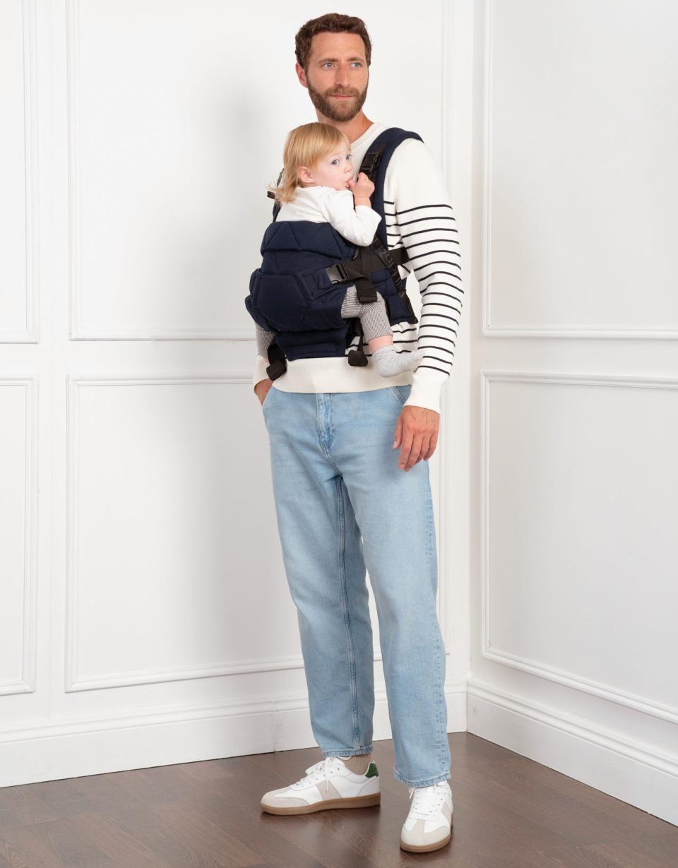 The CARIPOD™ Baby Carrier - Navy Cotton Canvas | Baby Seraphine CARIPOD™