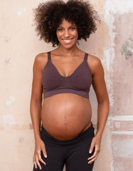 Twin Pack Bamboo Nursing Bras – Mocha &amp; Mauve | Women Seraphine Kits &amp; Sets