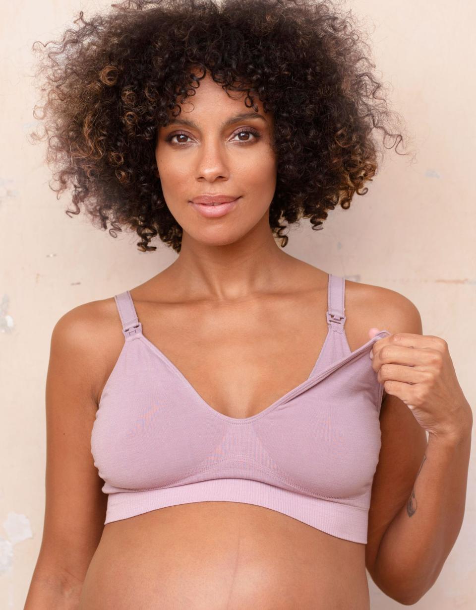 Twin Pack Bamboo Nursing Bras – Mocha &amp; Mauve | Women Seraphine Kits &amp; Sets