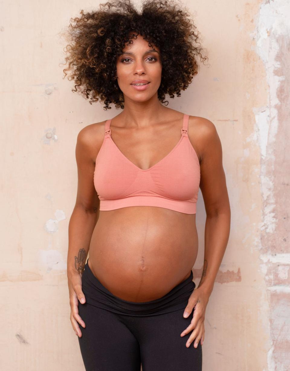 Twin Pack Bamboo Nursing Bras – Terracotta &amp; Black | Women Seraphine Kits &amp; Sets