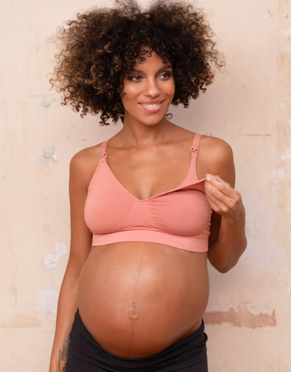 Twin Pack Bamboo Nursing Bras – Terracotta &amp; Black | Women Seraphine Kits &amp; Sets